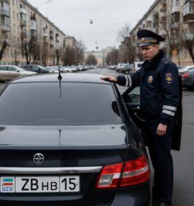 ГИБДД сможет штрафовать автомобили с иностранными номерами за тонировку