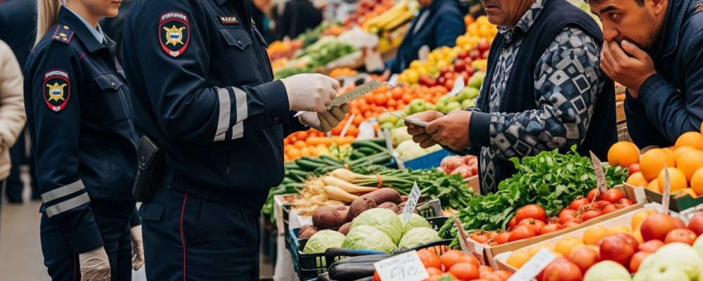 Москва бозорида рейд: ҳужжатсиз ишлаган ўнлаб муҳожирлар қўлга олинди